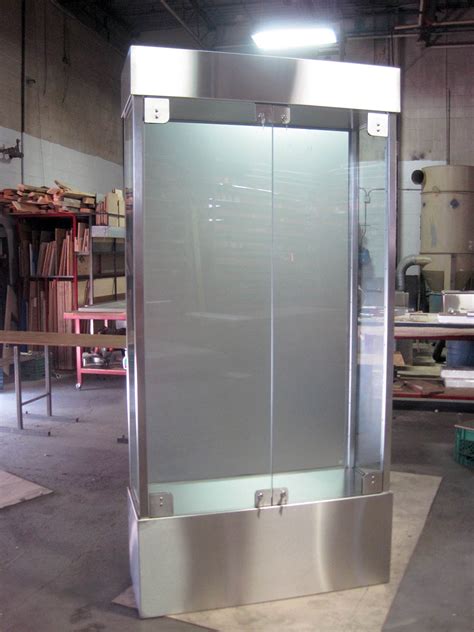 steel display cabinet|stainless steel display stand.